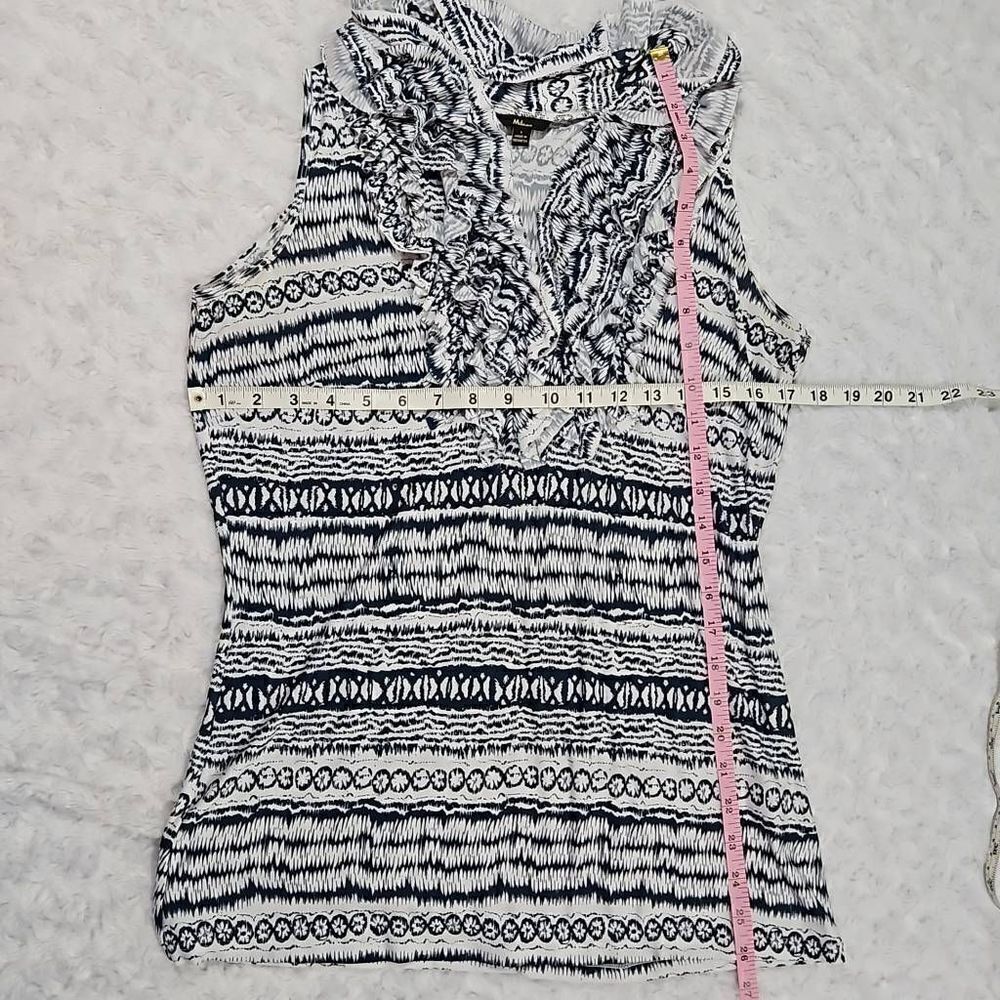 Milano Blue Aztec Print Tank Womens Size Small - Picture 5 of 7